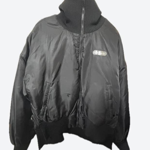 아디다스 빈티지 검정 패딩 자켓