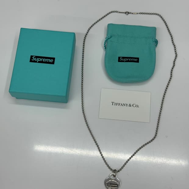 티파니앤코 X 슈프림 목걸이