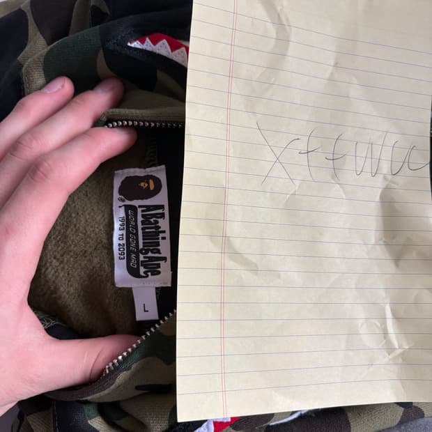 베이프 샤크후드 녹계