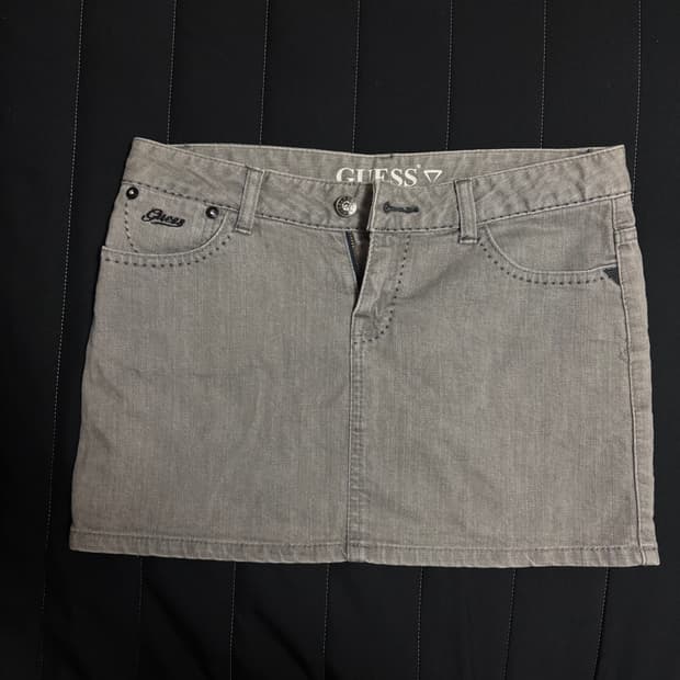 guess 빈티지 그레이 치마 y2k