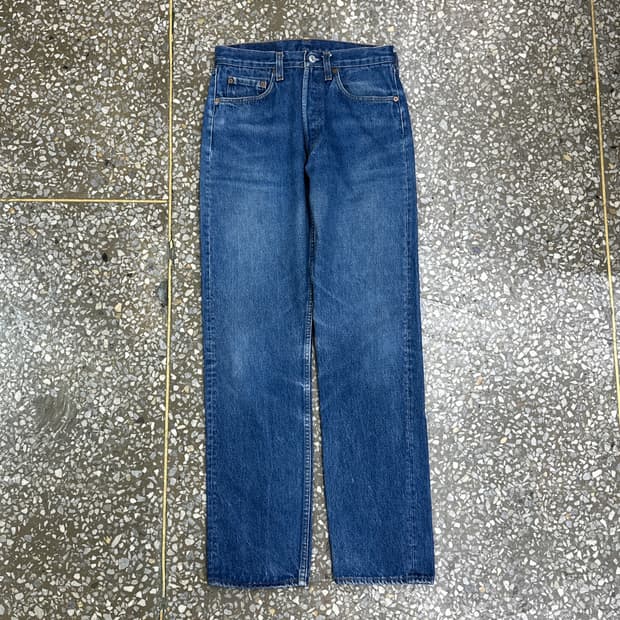 80s USA 리바이스 501 STF 블루 진 데님 팬츠 30