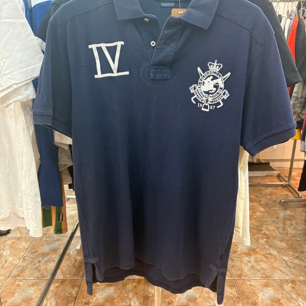 폴로 랄프로랜 럭비 네이비 카라티 L사이즈