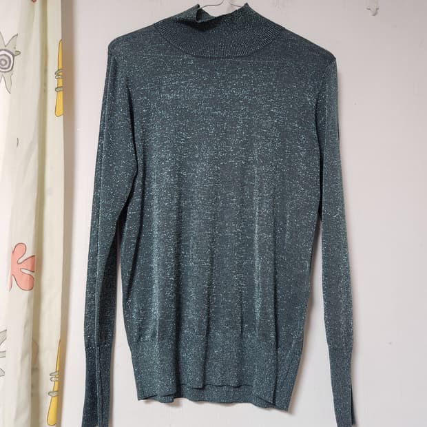 브룬즈바자르 반목 폴라 글리터 니트 긴팔티55