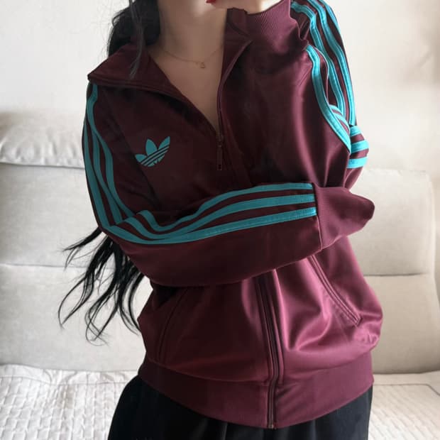 아디다스 마룬 버건디 민트 구파 져지