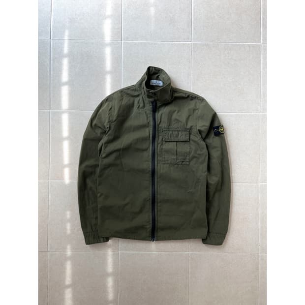 Stone island zip shirt jacket