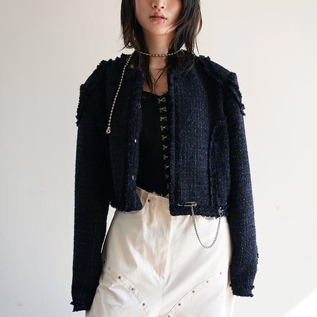 데어드 파운데이션 Dared Foundation 트위드 자캣