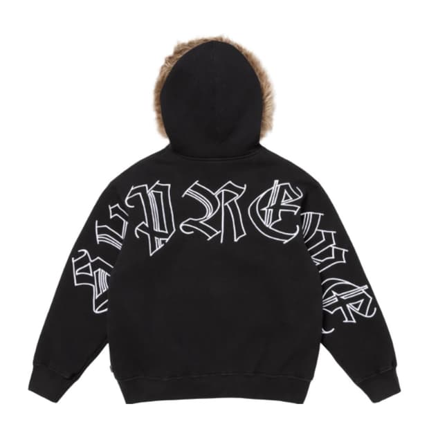 ( L ) 슈프림 폭스 퍼 후드집업 25FW