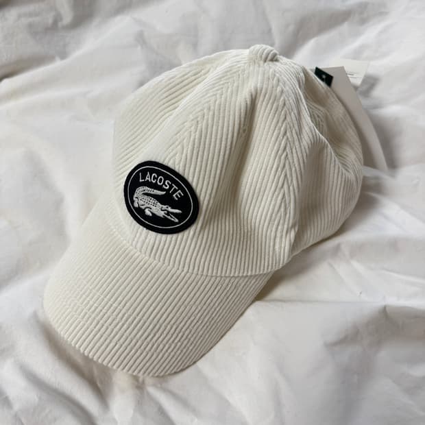 라코스테 코듀로이 볼캡 모자 남녀공용 새제품