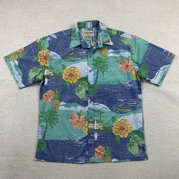 Cooke Street 하와이안 셔츠 made in Hawaii USA 