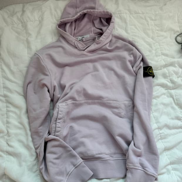 스톤아일랜드 핑크 후드티 XL