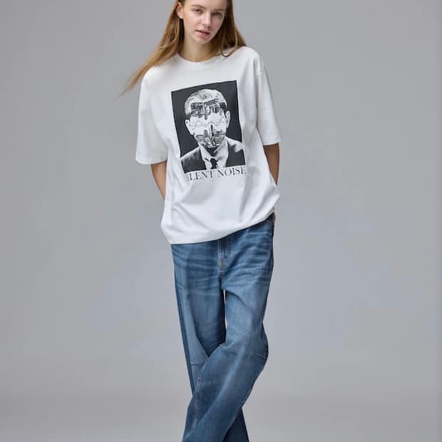 [3XL] GU 언더커버 드라이 펀치 그래픽 티셔츠 화이트