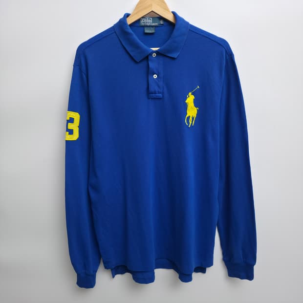 [XL] 폴로 랄프로렌 빅포니 카라티 블루