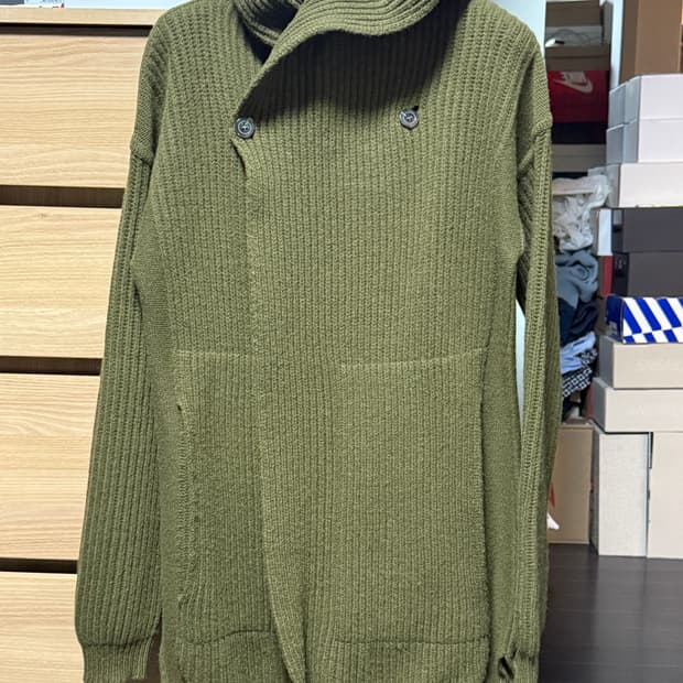 릭오웬스 롱 후드 니트