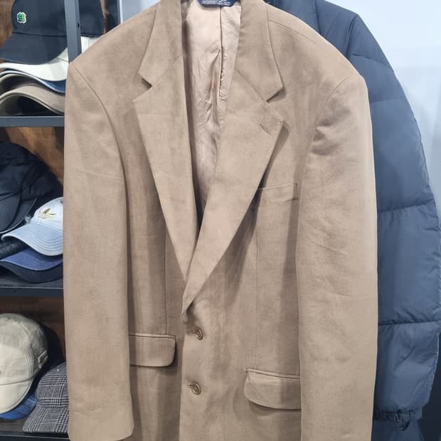 Lands End 레트로 미제 스웨이드 블레이저 자켓 110~115