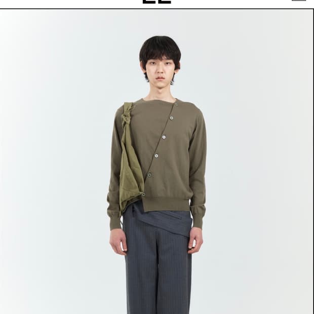 EE 25ss 가디건 블랙 s 새상품