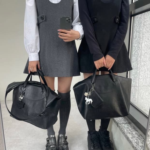 WSC _ Wool button mini dress 001