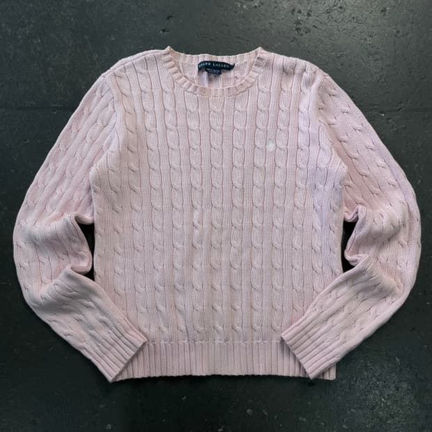 95 폴로 꽈배기 니트 