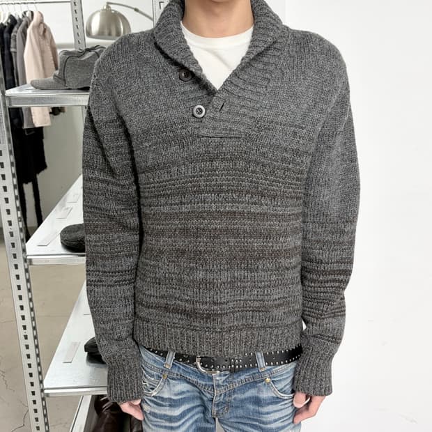 12fw 준야 와타나베 숄카라 니트 스웨터