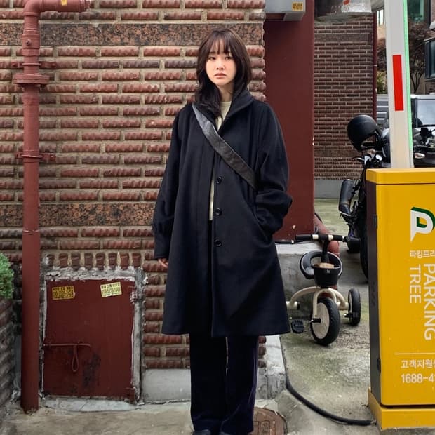 쉬이즈큐트 커들코트 블랙 1회 단시간 착용 (쿨거 택포)