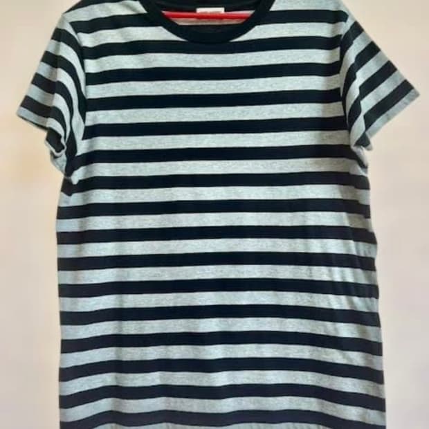 15SS Hedi Slimane Border Striped Tee