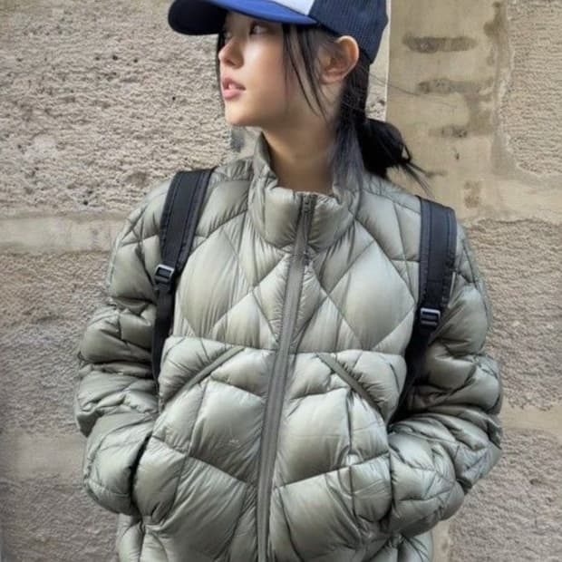 (L) 로아 ROA 800다운 패딩 세이지 그린