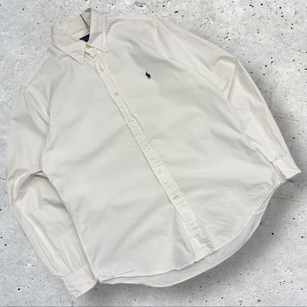 [M] 폴로 랄프로렌 옥스포드 화이트 셔츠 C160