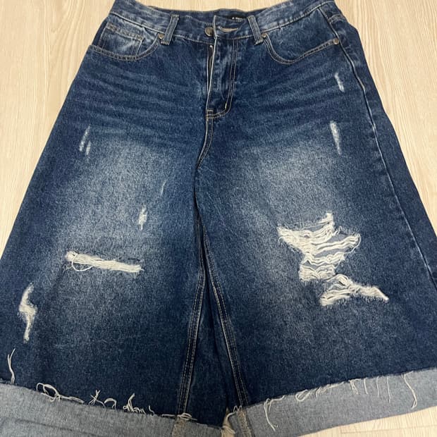 W.standard 데님 반바지 S