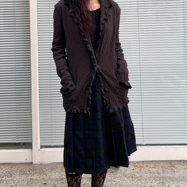 me ISSEY MIYAKE 링클 가디건 자켓