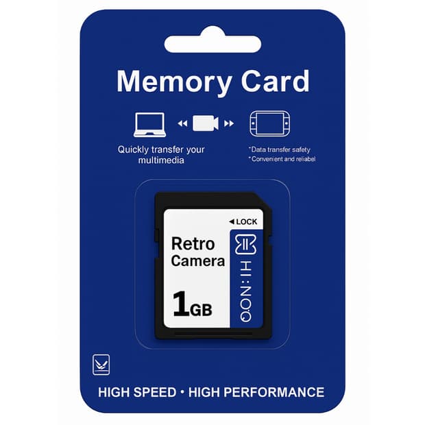 빈티지 디지털 카메라 전용 저용량 1GB SD카드