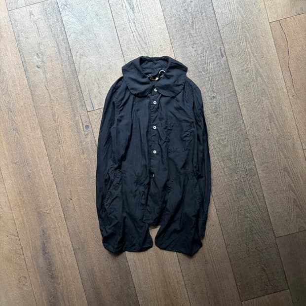 Pocket Transformed Big Collar Blouse