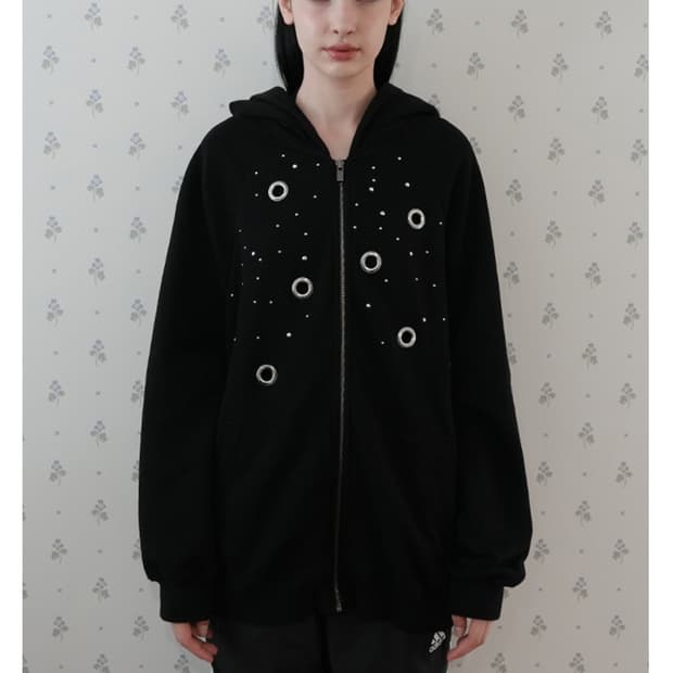 페인츄얼 써클링 후드집업