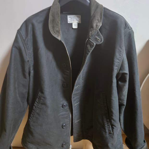 RRL 코듀로이 칼라 코튼 덱 재킷 L
