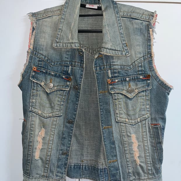 트루릴리젼 청조끼