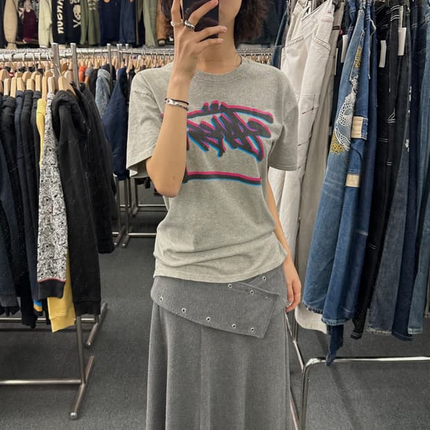 M) 스투시X코스타스 세레메티스 빈티지 그래픽 반팔 티셔츠