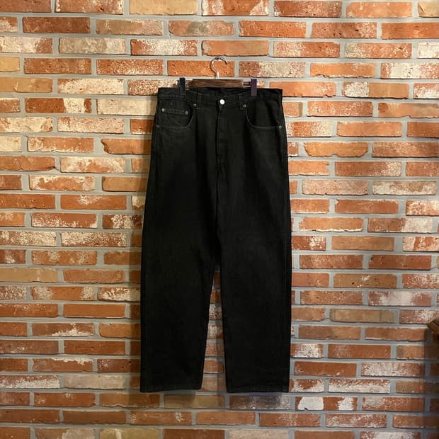 빈티지 리바이스 569 블랙진 흑청 데님 팬츠