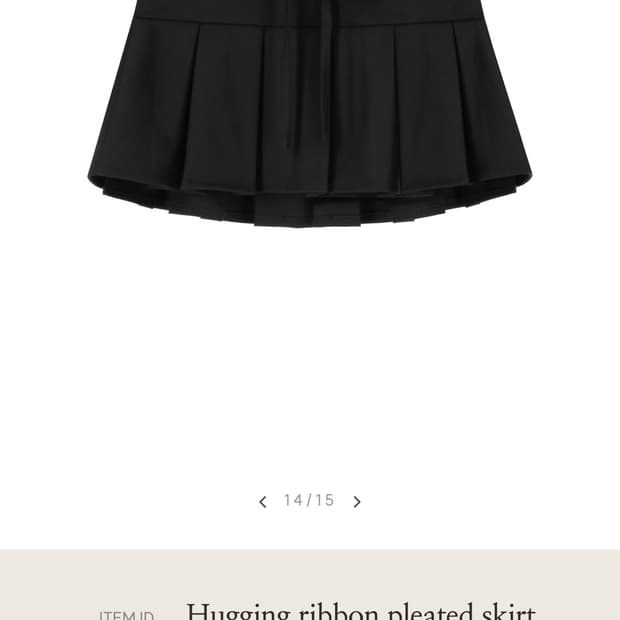 클리시어 Hugging ribbon pleated skirt 스커트