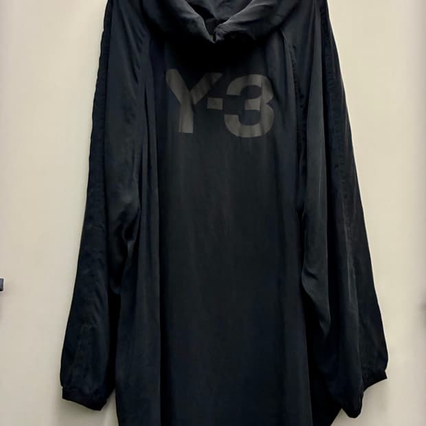 (XXL)Y-3 요지야마모토 큐프로 백로고 오버 후드집업 자켓