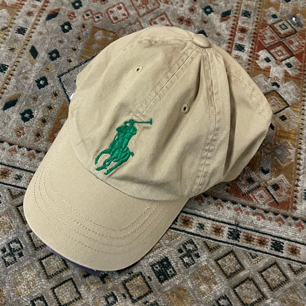 폴로 랄프로렌 볼캡 모자 베이지  #csz2112