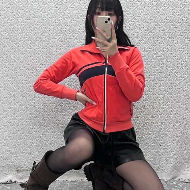 아디다스 올드스쿨 레트로 빈티지 스트릿 레이싱 집업 자켓 M C12388