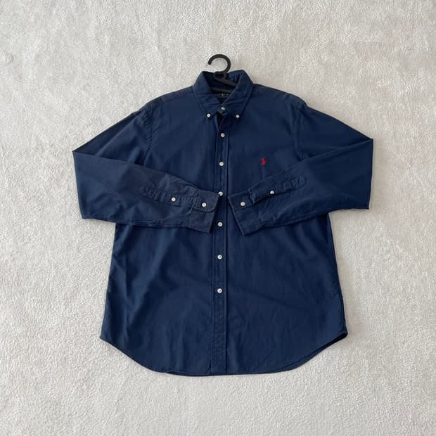 L 폴로 네이비 클래식핏 셔츠