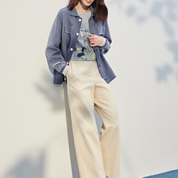 한섬 레트바이티 코듀로이 밴딩 팬츠