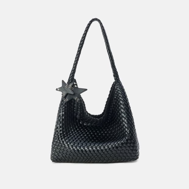 ECODAY 에코데이 숄더백 오리지널 위빙 토트백 라지 블랙