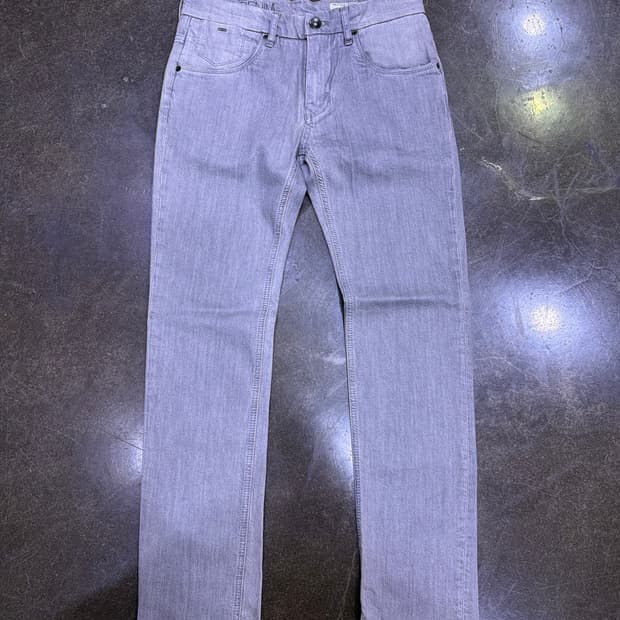 타미힐피거 그레이 워싱 네이트 스키니 슬림 스터드 데님팬츠 32