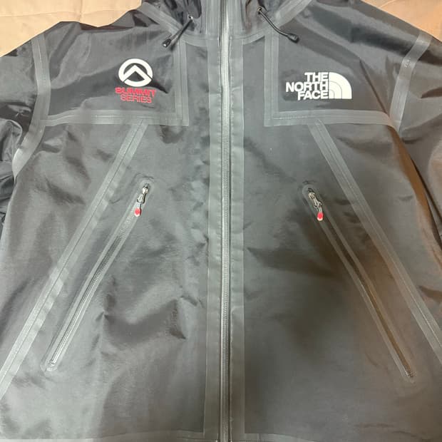 슈프림 노스페이스 21SS 테이프심 자켓 블랙 L