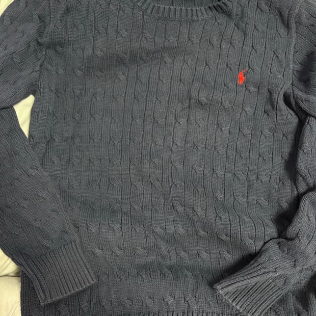 폴로 니트 네이비