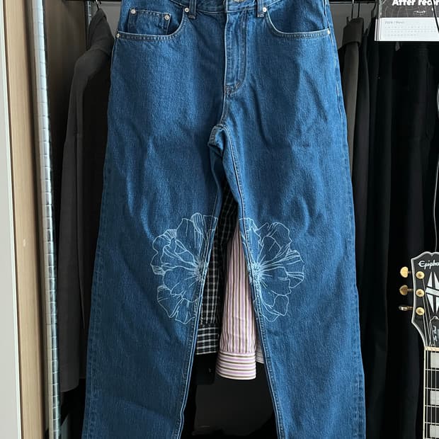 Shirter 플라워 프린팅 데님 