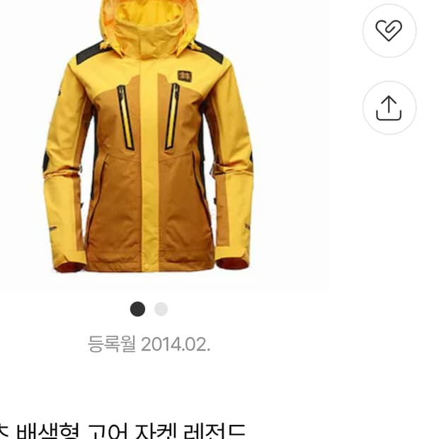 코오롱 배색형 레전드 고어텍스 자켓