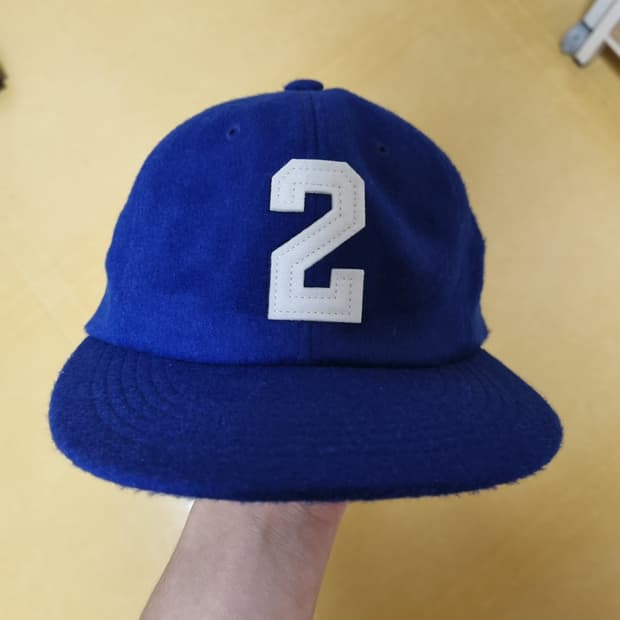 처칠롬퍼 울 볼캡 모자 블루