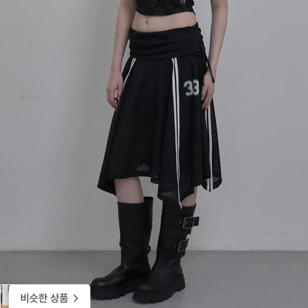 셋업이엑스이 33 스포티 스커트 블랙