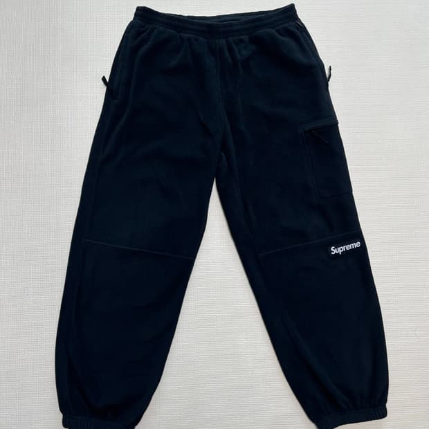 슈프림 24FW 폴라텍 팬츠 블랙